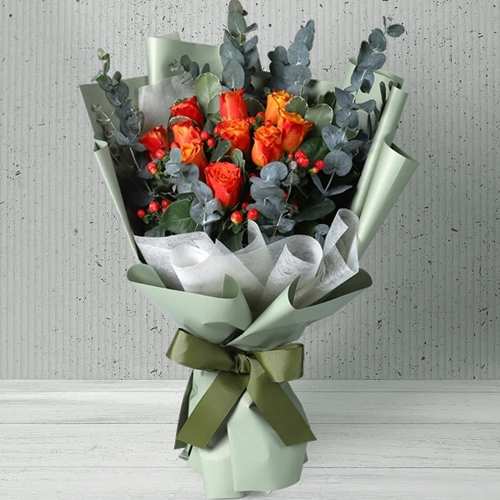Orannge Rose Bouquet