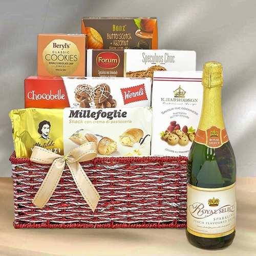 Food Hamper With Sparkling Juice