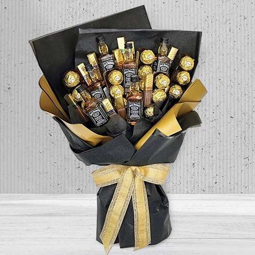 Whisky N Chocolate Bouquet