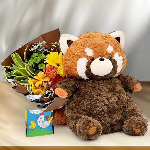 Floral Gift And Panda