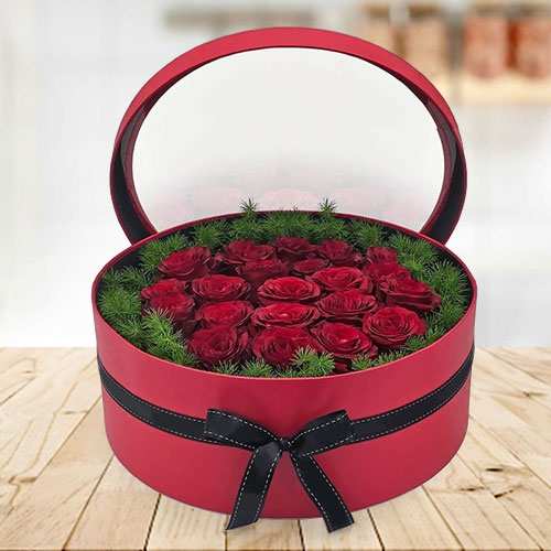 - Luxury Valentine’s Red Rose Box Arrangement