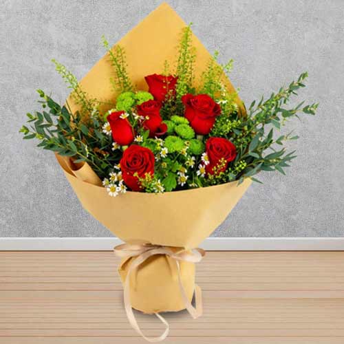 Red Rose Bouquet For Mom