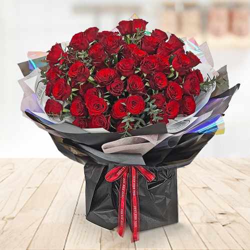 99 Red Roses Bouquet: Timeless Devotion In Eternal Bloom