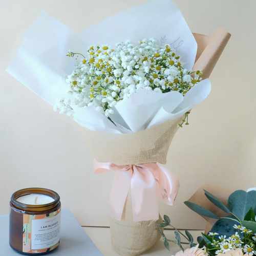 Charming Baby’s Breath Bouquet For Sweet Singapore Celebrations