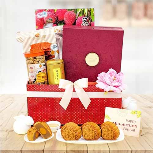 - Send White Lotus Mooncake & Gourmet Hamper
