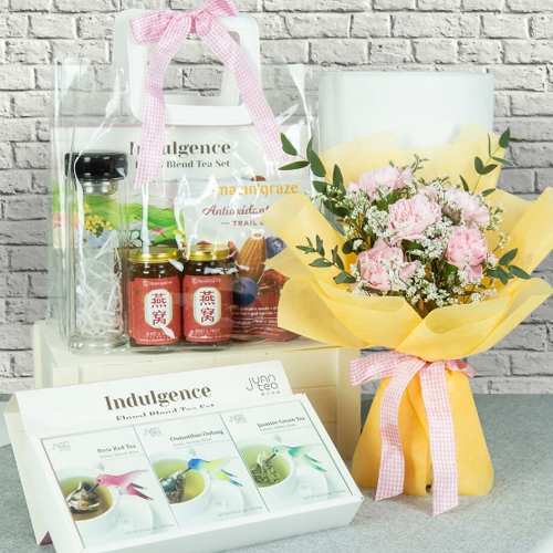 - Mother’s Day Bouquet & Wellness Hamper