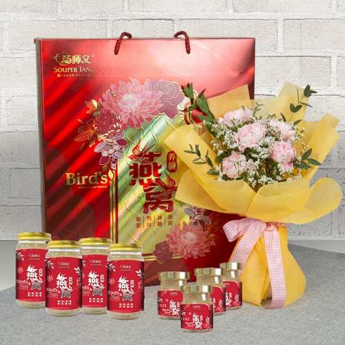 - Bouquet And Souper Tang Bird’s Nest Gifts For Mother’s Day