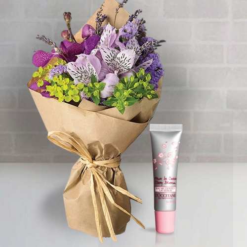 - Lip Care And Flower Bouquet For Mother’s Day