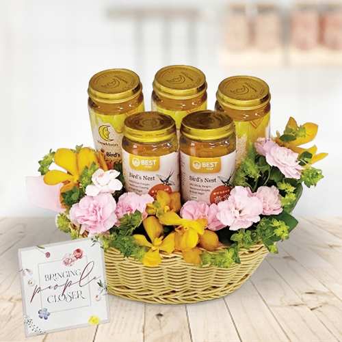 - Mother’s Day Flowers & Bird’s Nest Basket