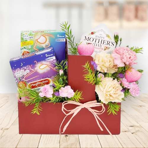 Luxury Relaxation Kit-Send Care Box With Flowers For Mother’s Day