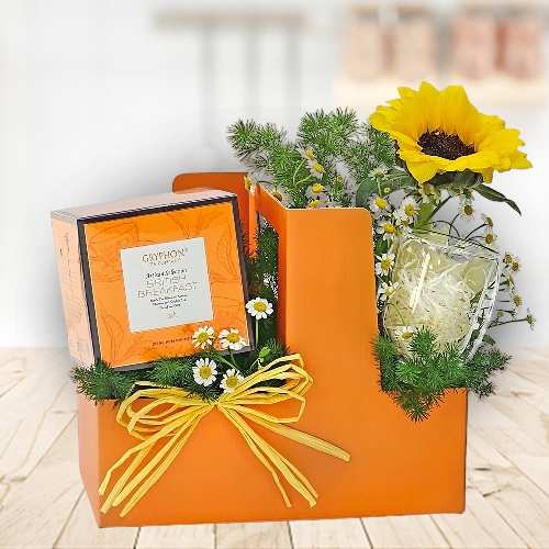 - Order Floral & Tea Gift Hamper For Mother-in-law
