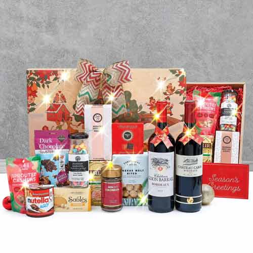 Festive Gourmet Surprise-Christmas Gift Hampers For Friends