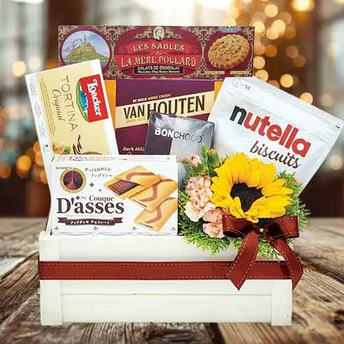 Chocolate And Flower Hamper
